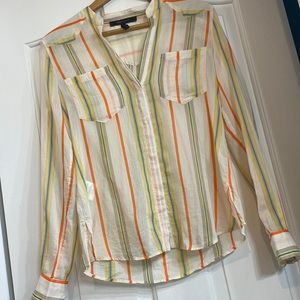 BCBG Maxazria Gibson Button Down Shirt Size XXS